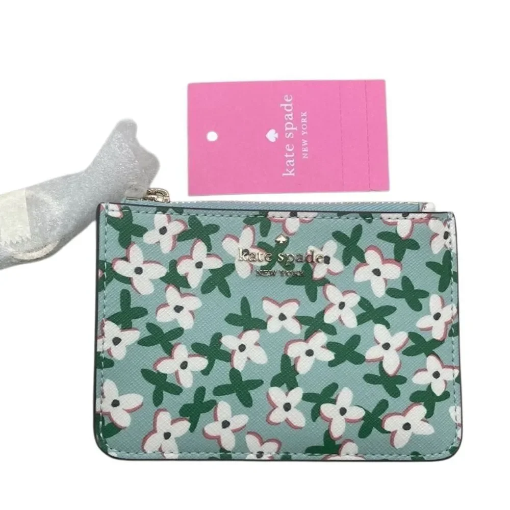 Kate Spade Laurel Way Floral Bitsy Card Holder Bag Purse Wallet